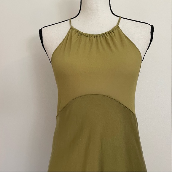 Vintage Y2K Victoria’s Secret Silk Slip Halter Dress - Picture 2 of 5